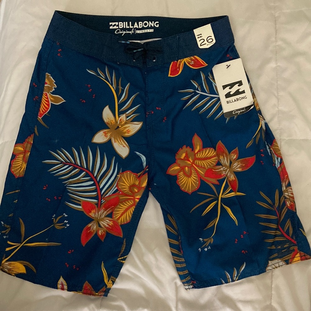 Billabong Hawaiian board shorts surf shorts swim trunks summer fun